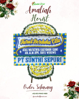 Papan Bunga Duka di Metro Barat