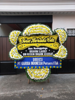 Papan Bunga Duka di Metro Barat