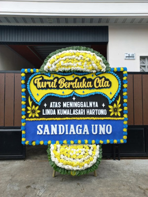 Papan Bunga Duka di Metro Barat